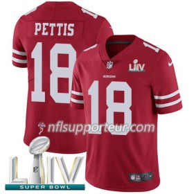 Maillot Homme San Francisco 49ers Dante Pettis 18 Nike Rouge 2020 Super Bowl LIV